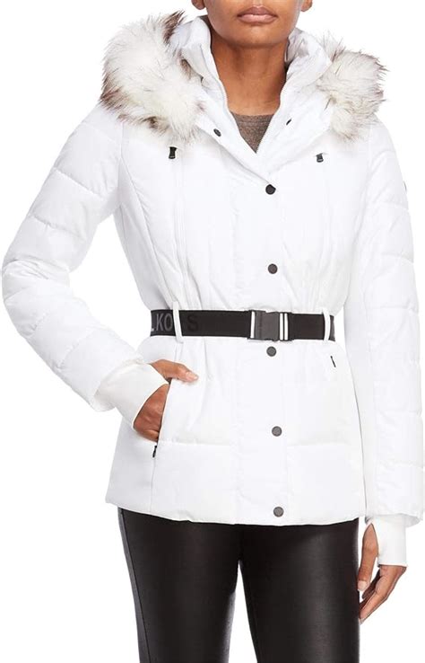 michael kors jacket women white|Michael Kors women's fitted jackets.